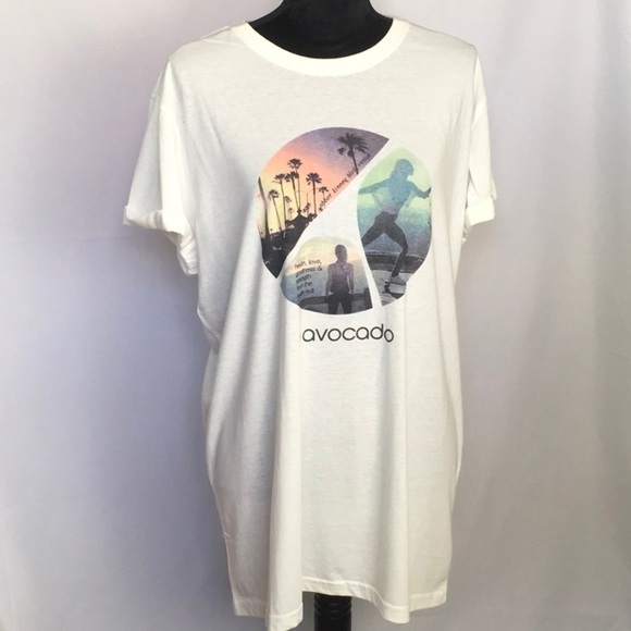 🎉 Sale Avocado Vintage White Tee - Picture 1 of 7